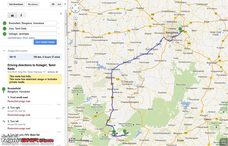 Queen, here we come with our Prince & Princess - Trip to Ooty-googlemaps1.jpg