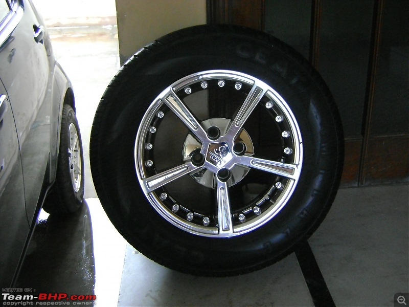 Maruti Ritz: My wheel & tyre upgrades - settled down after 4th set of rims-8.jpg