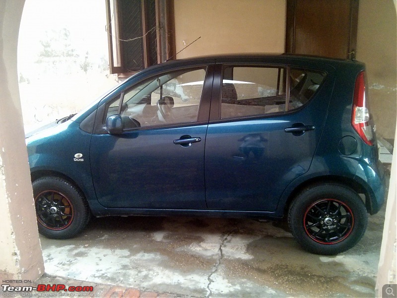 Maruti Ritz: My wheel & tyre upgrades - settled down after 4th set of rims-24.jpg