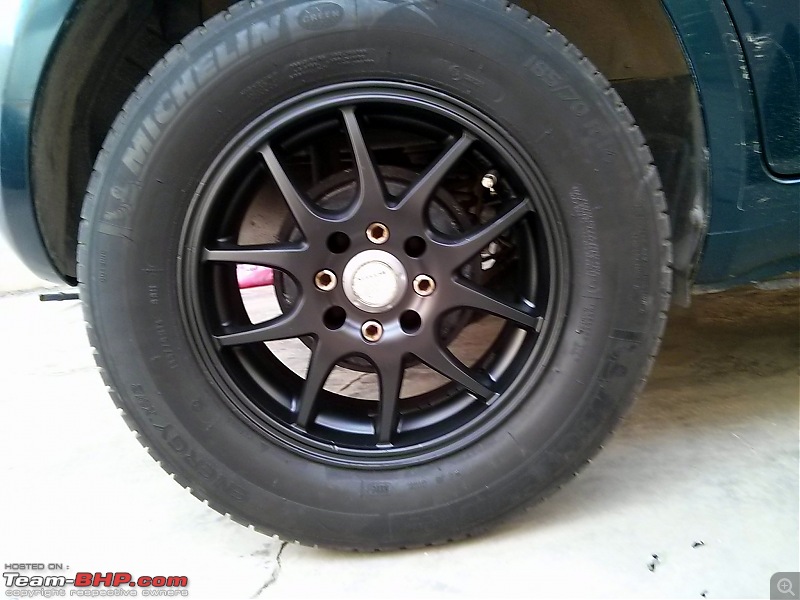 Maruti Ritz: My wheel & tyre upgrades - settled down after 4th set of rims-28.jpg