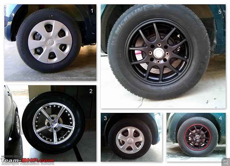 Maruti Ritz: My wheel & tyre upgrades - settled down after 4th set of rims-30.jpg