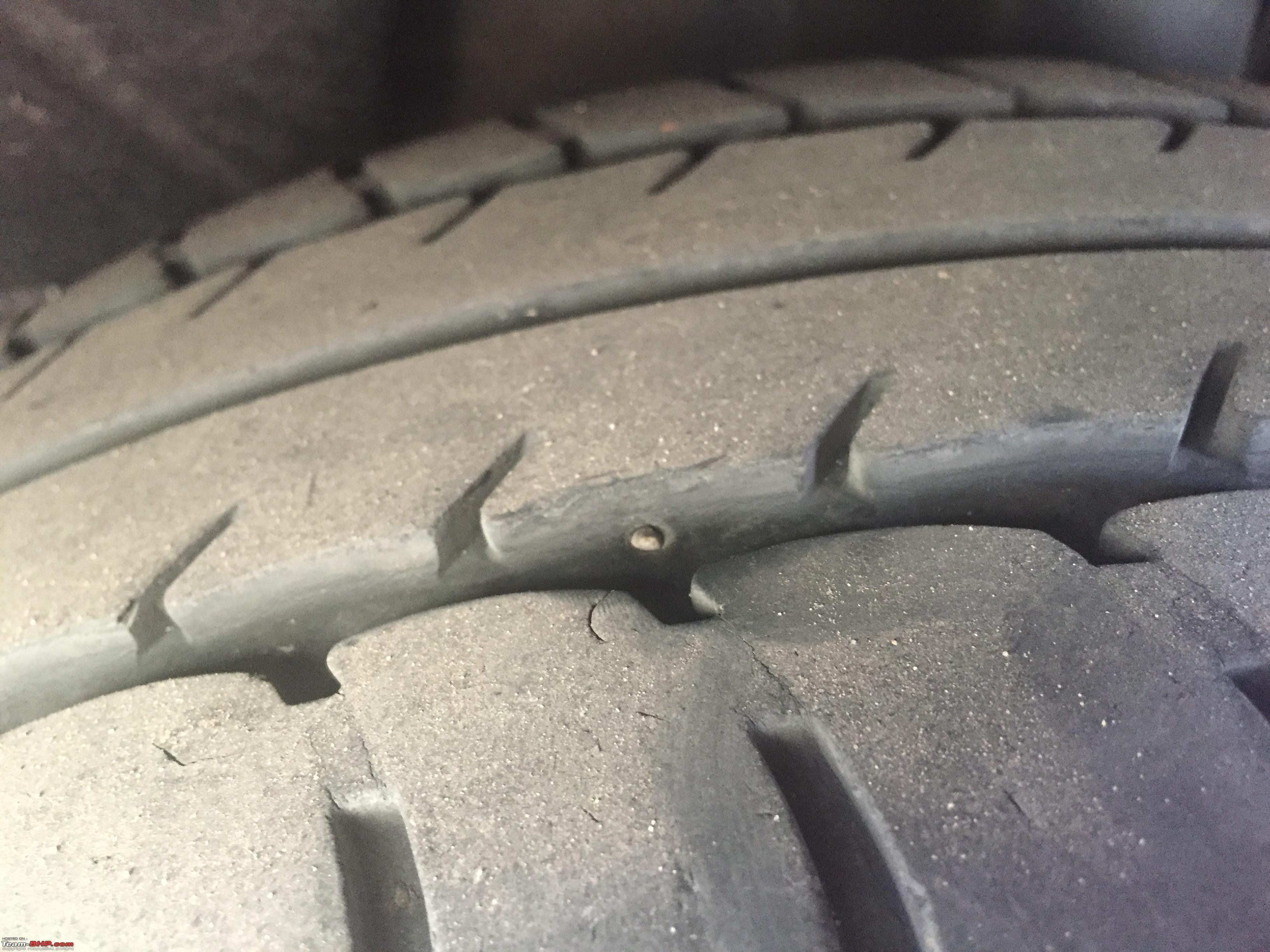 Nail in the tyre, yet no loss of air pressure. What to do? - Team-BHP