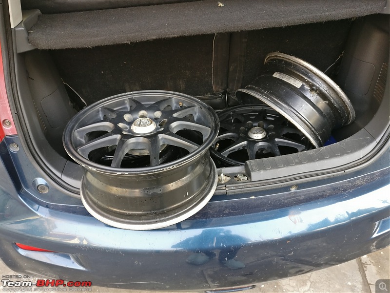 Maruti Ritz: My wheel & tyre upgrades - settled down after 4th set of rims-img_20170128_155712.jpg