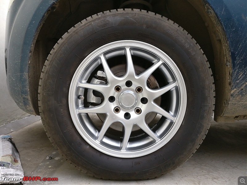 Maruti Ritz: My wheel & tyre upgrades - settled down after 4th set of rims-img_20170314_172409.jpg