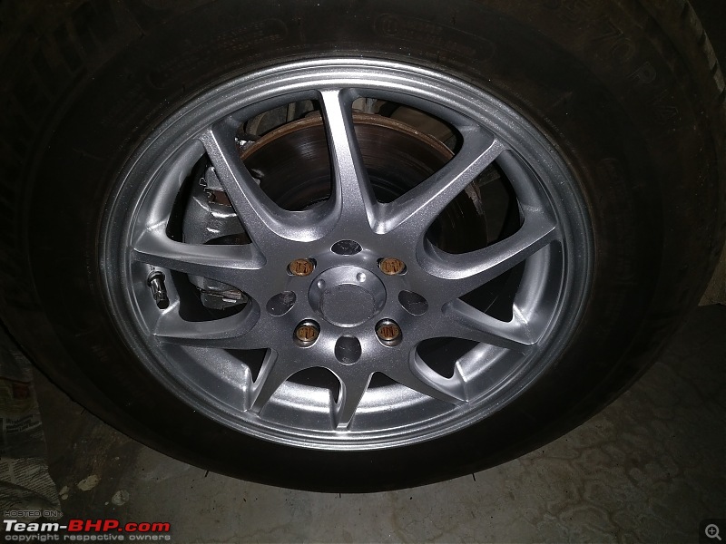 Maruti Ritz: My wheel & tyre upgrades - settled down after 4th set of rims-img_20170314_200007.jpg