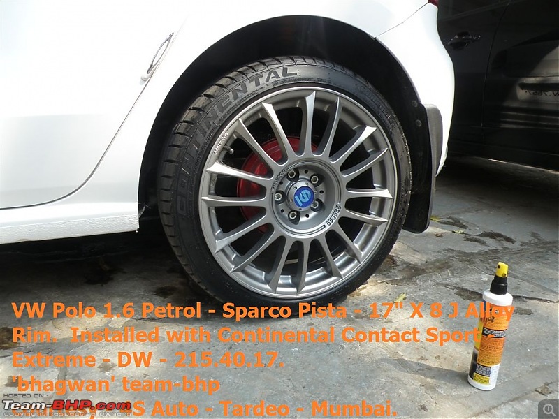 VW Polo 1.6 Petrol - 17" Alloys - 5 hole 100 PCD - Sparco Pista X 8J-sparco-pista-alloy-conti-contact-sport-extreme-dw-march-2011.jpg-3.jpg