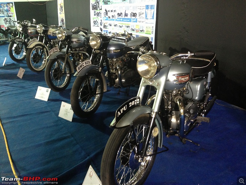 Vintage bike display at India Superbike Festival, Pune-bikes02.jpg