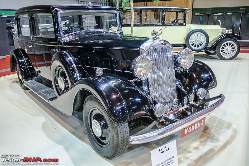 Maharaja cars at Retromobile 2014, Paris-humberlandaulettemaharajascarsstand.jpg