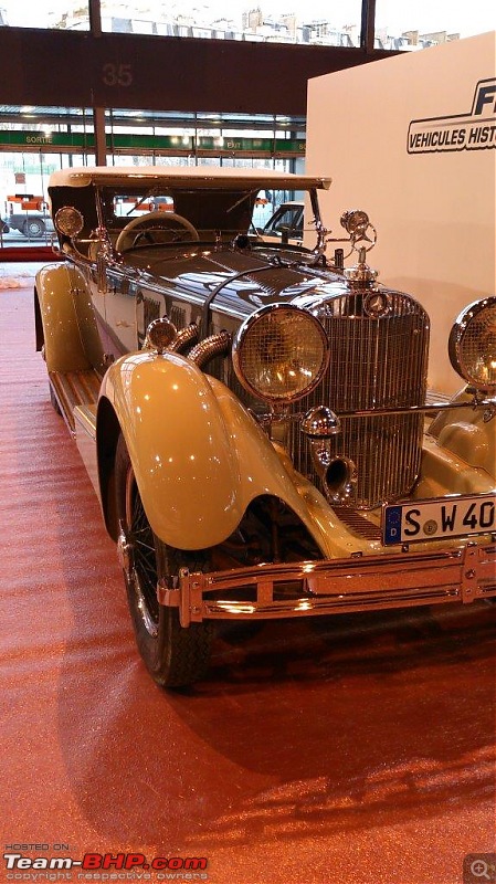 Maharaja cars at Retromobile 2014, Paris-merceds-retro-front.jpg