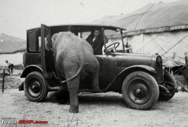 Images of Traffic Scenes From Yesteryears-elephant-car.jpg