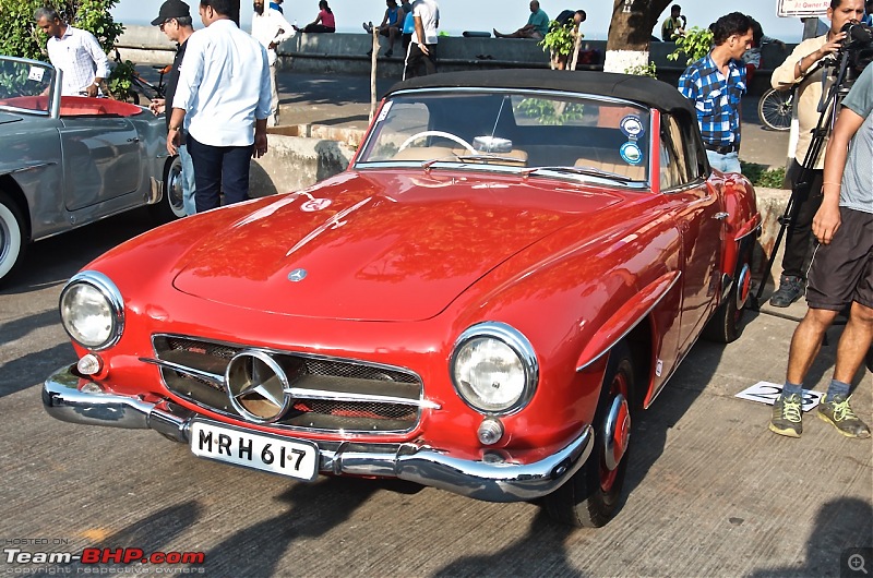 PICS: Mercedes-Benz Classic Car Parade in Mumbai. November 9, 2014-red190sl1.jpg