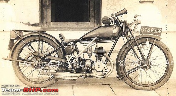 Early registration numbers in India-ind-1902-mys-6336-mysoretbh-1920s-bike.jpg