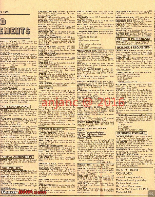 Media Matter Related to Vintage and Classic Cars-hindu-classifieds-1985.jpg