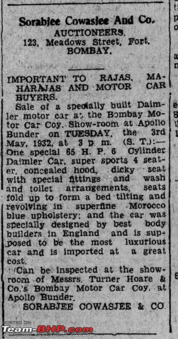 Daimlers in India-z-daimler-27.04.1932.jpg