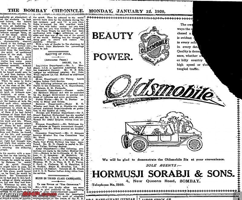 Dealerships, Coachbuilders, Vehicle Assembly in India-dealership-hormasji-sorabjee-oldsmobile-adv-bombay-chronicle-12-jan-1920-cropped.jpg