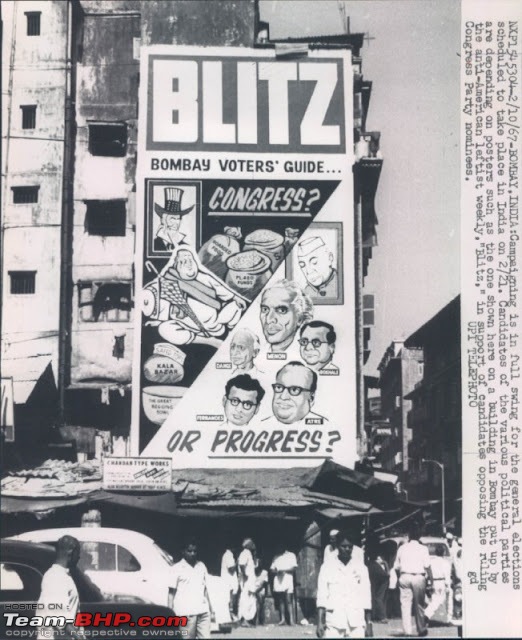 Images of Traffic Scenes From Yesteryears-general-elections-campaingning-press-photograh-bombay-mumbai-1967.jpg