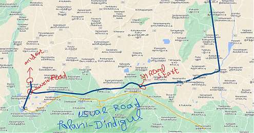 Bangalore to Palani : Route Queries
