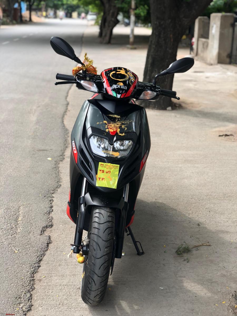 3 years and 15 000 km with my Aprilia SR150 scooter Team BHP