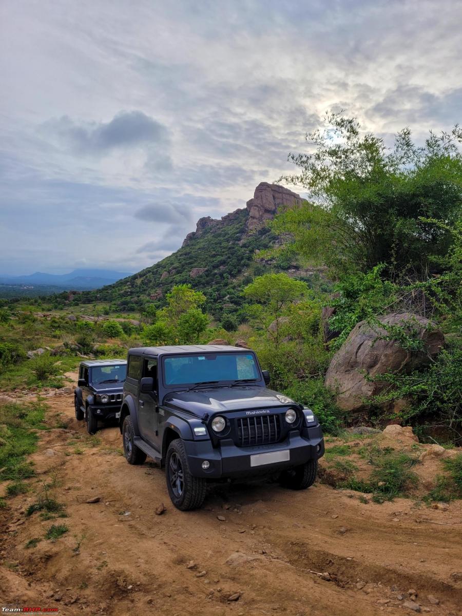 Two Thars & two Jimnys go on a hill climb off-road adventure together