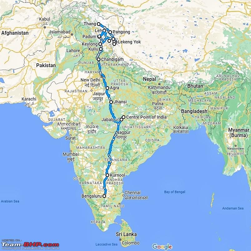 bangalore to ladakh road trip plan