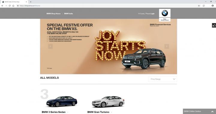 BMW launches online sales in India 