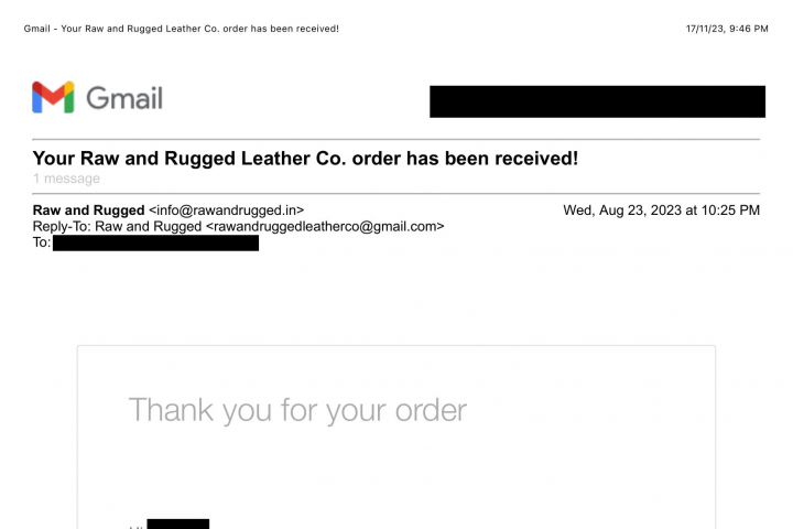 Raw and Rugged Co: My terrible buying experience & how I got a refund 