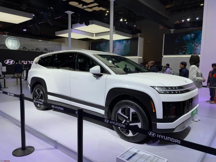 Hyundai Ioniq 9 showcased at the Bharat Mobility Expo, 2025 
