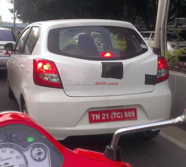 Team-BHP reader scoops Datsun Go hatchback testing in India 