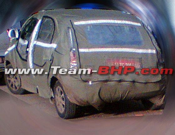 Here are more spyshots of the 2014 Tata Indica Vista facelift 