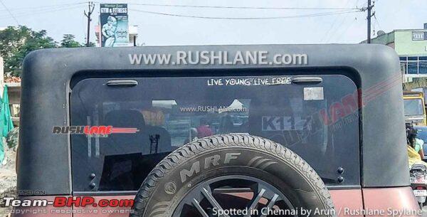 Mahindra Thar convertible hard top spotted testing 