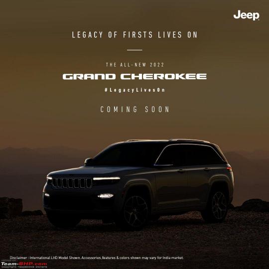 5th-gen Jeep Grand Cherokee to be launched on November 11 