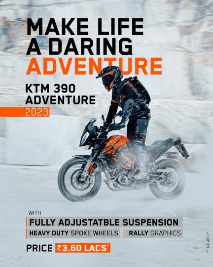 KTM launches 390 Adventure kitted with adjustable suspension 