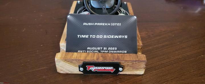 Tapaswi Racing's awesome invitation for their Car Drift School 