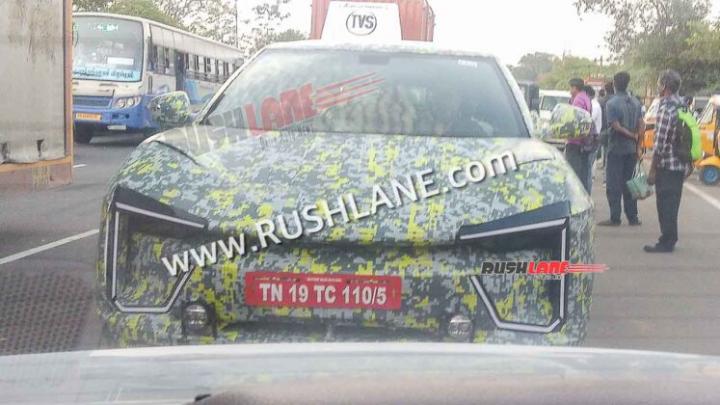 Mahindra BE.05 electric SUV spied for the first time 