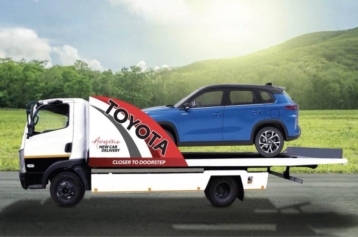 Toyota cars to be dispatched to dealerships on flatbeds 