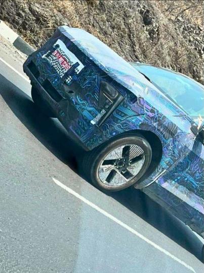 Mahindra XUV.e9 electric SUV spied in near-production form 
