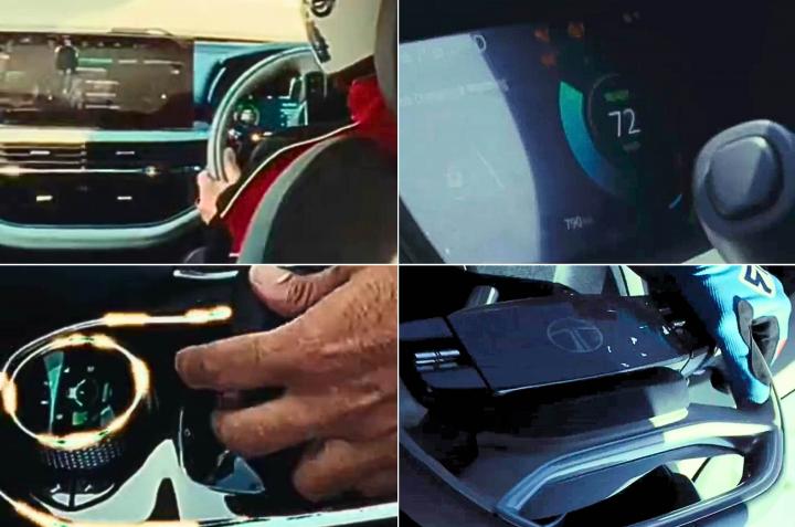 Tata Harrier EV's interior partially revealed in new teaser 