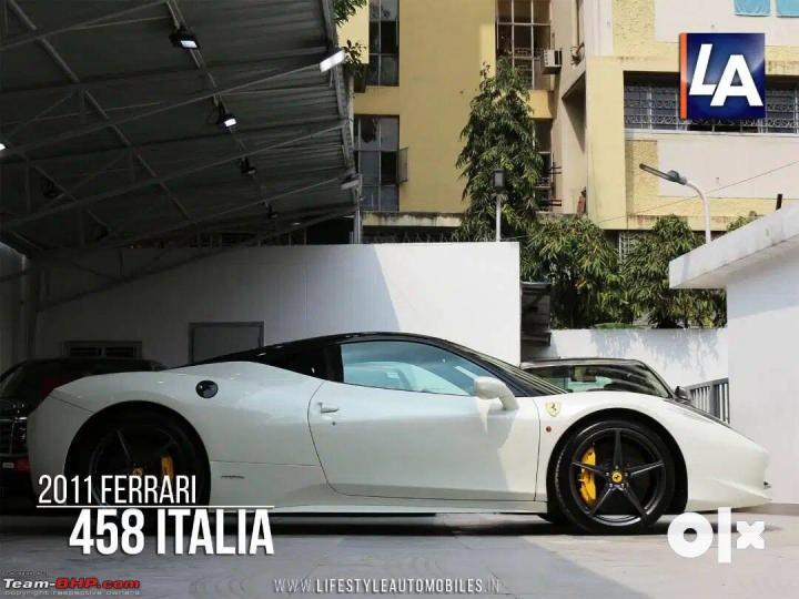 Used 2011 Ferrari 458 Italia for sale at Rs. 2.25 crore 