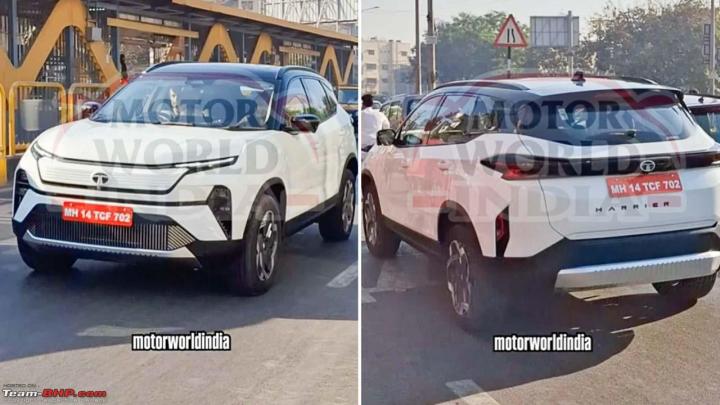 Tata Harrier EV spied without camouflage 