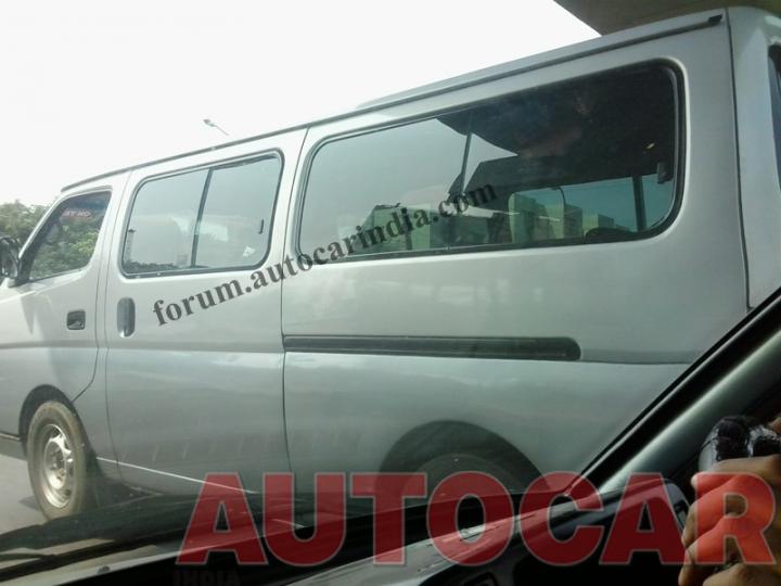 Nissan Urvan Estate passenger van spotted in India 