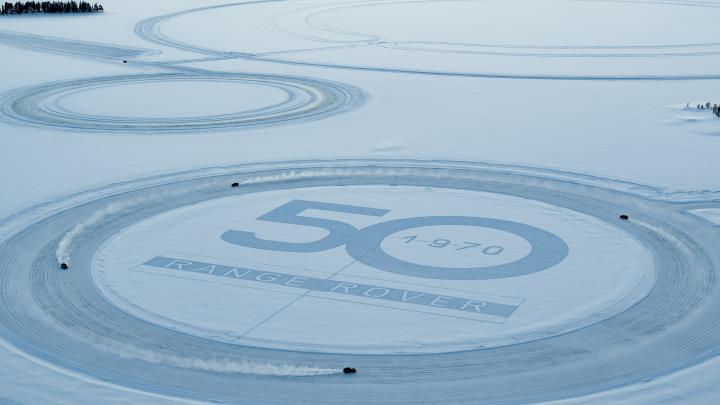 Range Rover celebrates 50th anniversary with classy snow art 