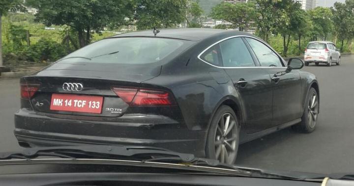 2015 Audi A7 Sportback facelift spotted testing in India 