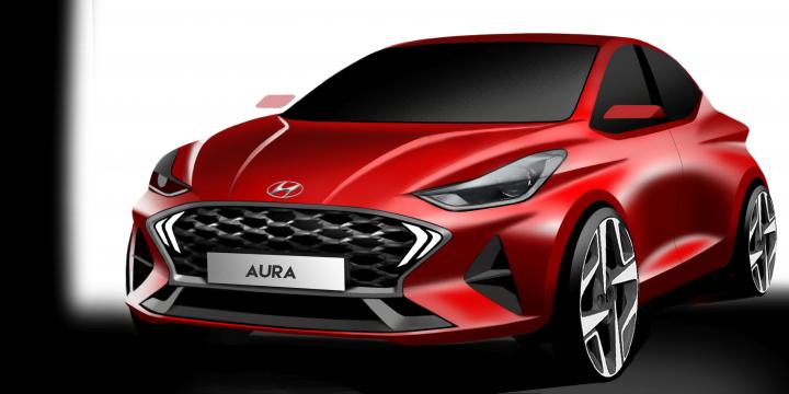 Hyundai Aura design sketches revealed 