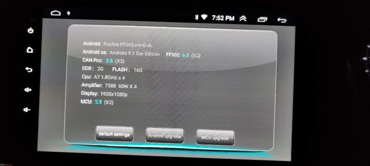 Android Head-Unit faking its hardware specifications 