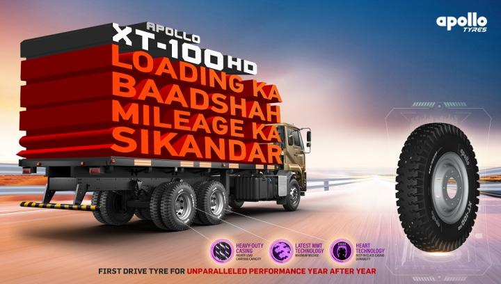 Apollo XT-100HD tyres for commercial vehicles launched 