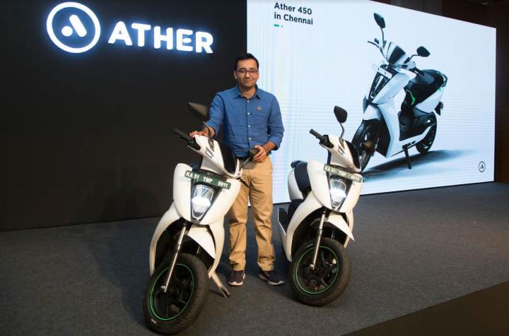 Ather 340 & 450 electric scooters launched in Chennai 