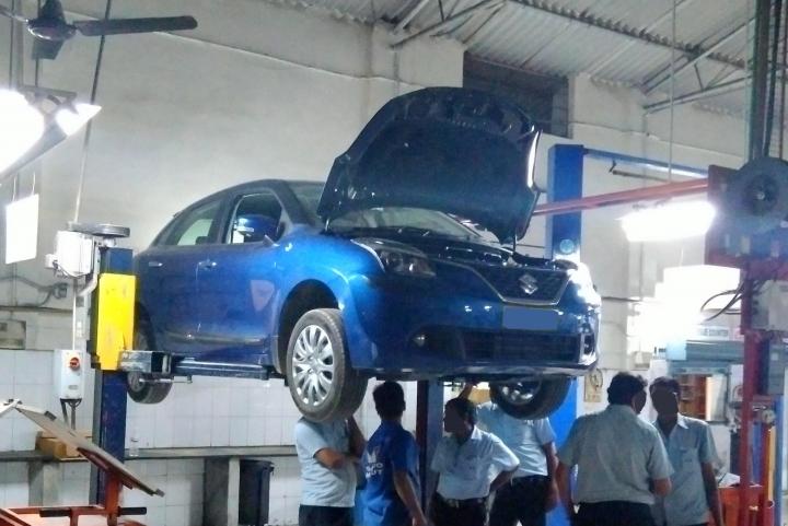 Issue with Baleno's steering after a visit to a Maruti service centre 