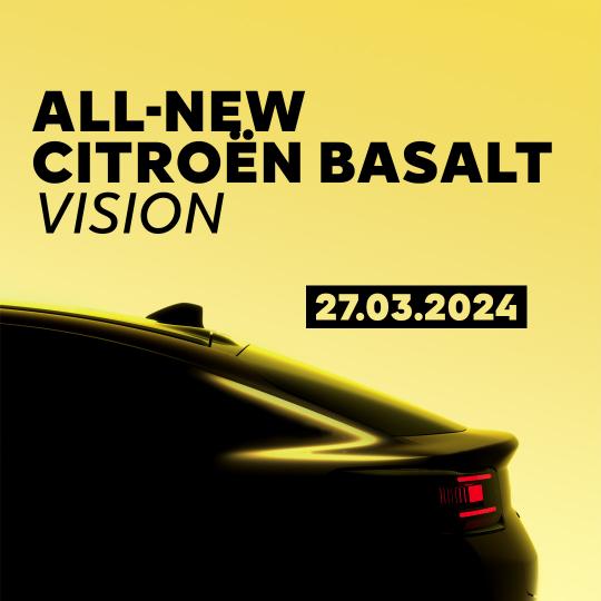 Citroen Basalt coupe SUV to be unveiled on March 27 