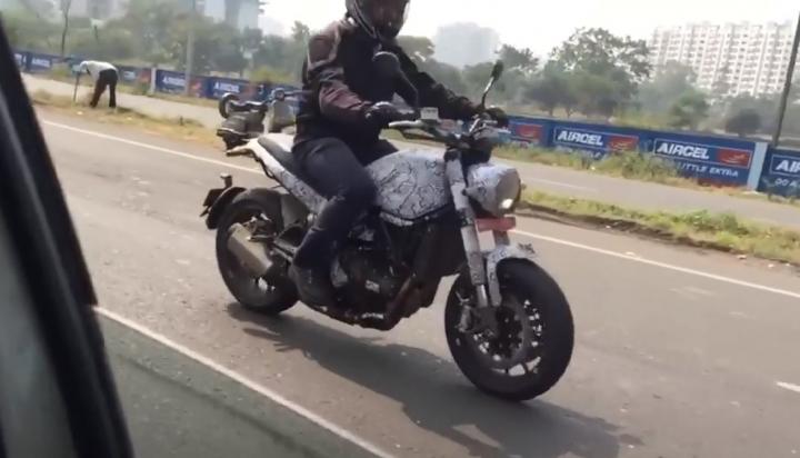 Benelli Leoncino spied testing in India 