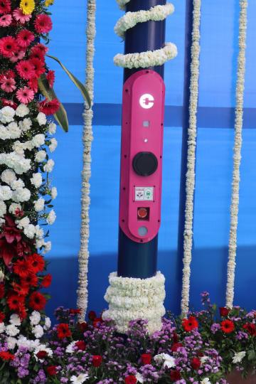 HPCL & Magenta install India's first street-lamp EV charger 